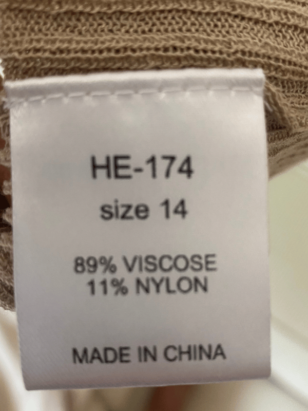 Henne Ribbed Knit Collared Top (Beige)